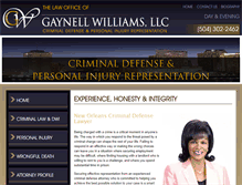 Tablet Screenshot of gaynellwilliamslaw.com